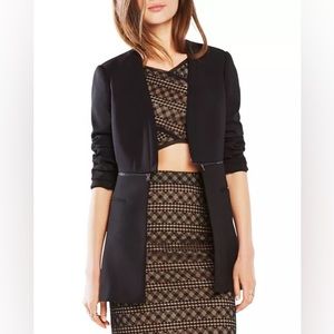 BCBGMAXAZRIA Blazer Structured Jacket Half Zip